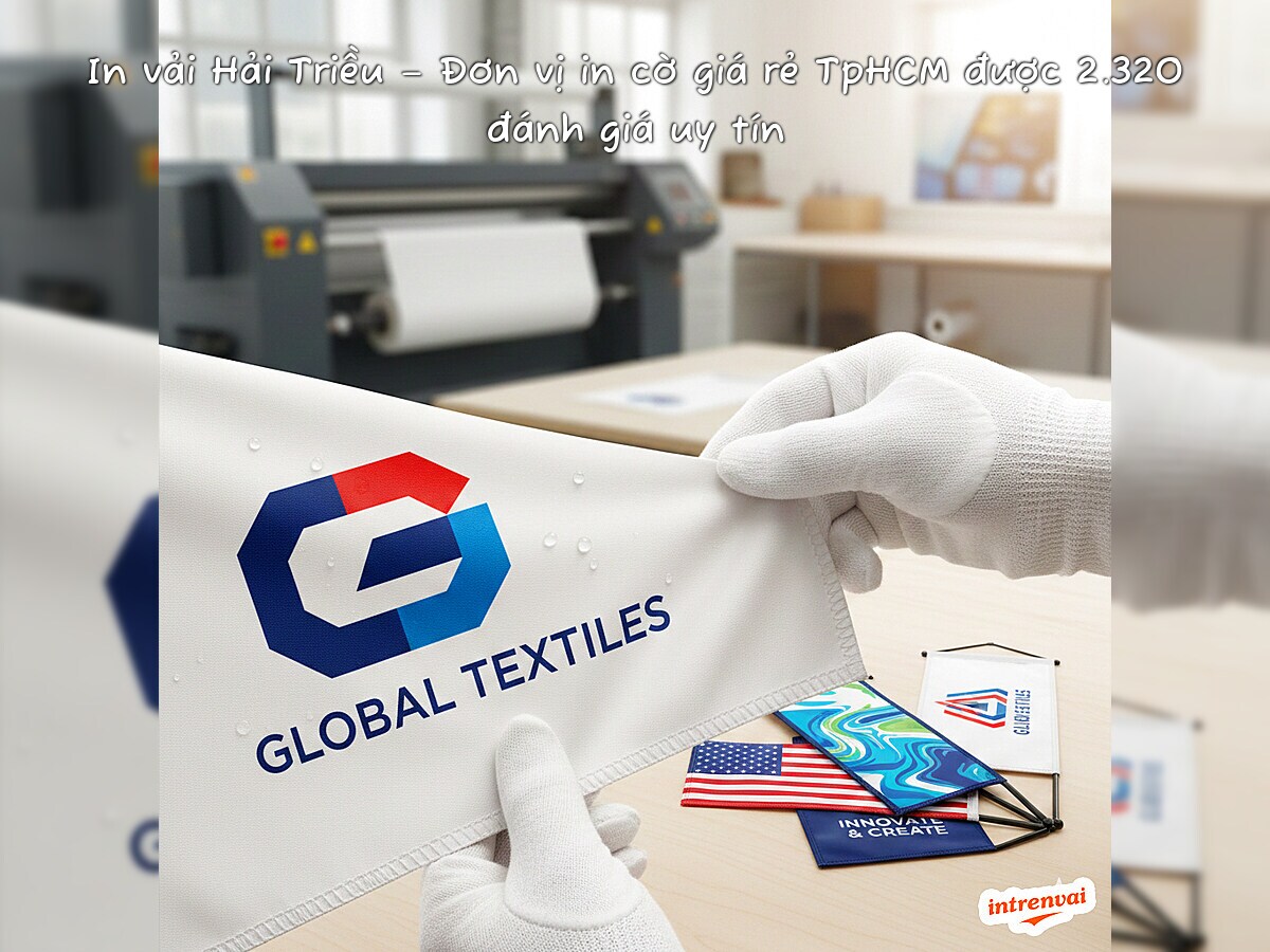 In vải Hải Triều – Đơn vị in cờ giá rẻ TpHCM được 2.320 đánh giá uy tín