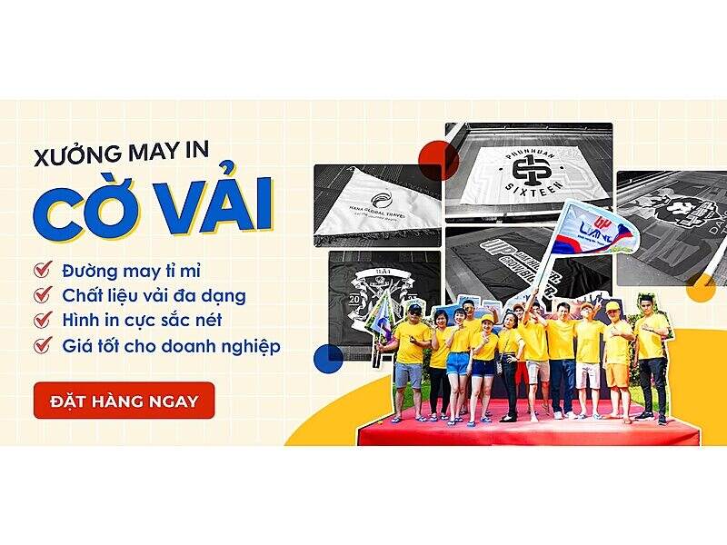 In vải Hải Triều – Xưởng may cờ uy tín 14 năm tại TpHCM