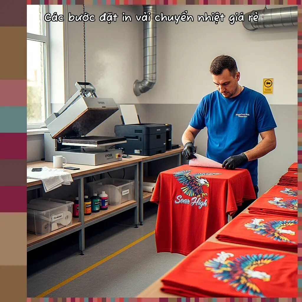 Các bước đặt in vải chuyển nhiệt giá rẻ
